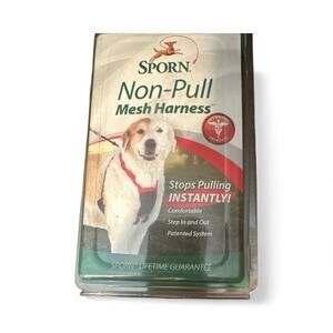 Sporn Non-Pull Mesh Dog Harness Black LARGE/XL